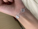 歐禧S999足銀五花四葉草純銀手鏈女正品鐳射純銀飾品送閨蜜生日禮物 【S扣精美禮盒】四葉草手鏈 大克重有分量 曬單實(shí)拍圖
