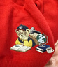 Teenie Weenie Kids小熊童裝25年新款秋冬男女寶寶刺繡圓領(lǐng)開(kāi)衫毛衣 紅色 110 cm 曬單實(shí)拍圖