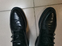 星期六男鞋頭層羊皮男士手抓紋皮鞋子商務(wù)休閑皮鞋男鞋 黑色 40  曬單實(shí)拍圖
