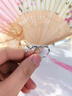 中國珠寶 SINO GEMs925銀竹節情侶戒指男女款對戒指環(huán)飾品生日紀念日禮物送女友老婆s925有你竹矣對戒+品牌禮盒 曬單實(shí)拍圖