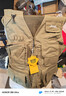 JEEP吉普馬甲男士春秋季工裝外穿攝影釣魚(yú)背心多口袋馬夾 卡其色 XL 曬單實(shí)拍圖