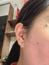 米蔓（MIMORE）S999足銀淡水珍珠耳釘女新款時(shí)尚簡(jiǎn)約后掛式耳飾防丟設計養耳洞 曬單實(shí)拍圖