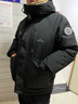 鴨鴨王一博明星同款冬季男士短款羽絨服連帽工裝加厚保暖休閑外套潮流 曬單實(shí)拍圖