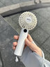 名創(chuàng  )優(yōu)品【熱銷(xiāo)50W+】手持風(fēng)扇便攜小風(fēng)扇桌面充電長(cháng)續航大風(fēng)力吹飯兒童吹輔食降溫神器輕靜音學(xué)生上課小型 【冰透系列】全新升級丨1200mAh 曬單實(shí)拍圖