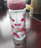 NUK德國感溫寬口徑寶寶粉色款帶0-6個(gè)月硅膠奶嘴防脹氣240ml玻璃奶瓶 曬單實(shí)拍圖