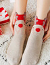 雪中飛【圣誕襪】紅襪子女本命年馬年卡通棉襪過(guò)年結婚情侶新年禮物 曬單實(shí)拍圖