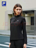 FILA 斐樂(lè )官方女子針織長(cháng)袖衫2025冬季健身運動(dòng)加絨半拉鏈長(cháng)T 曬單實(shí)拍圖