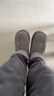 棉鞋男鞋冬季加絨保暖加厚防風(fēng)防寒保暖舒適男鞋男士燈芯絨雪地靴 灰色 40 -41 曬單實(shí)拍圖
