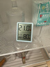 得力（deli）(deli)室內電子溫濕度計/表辦公家用壁掛桌面嬰兒房?jì)和k公用品生日禮物 帶時(shí)間+表情顯示LE517 曬單實(shí)拍圖