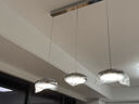 雷士（NVC）現代簡(jiǎn)約國王湖餐吊燈護眼智能吊線(xiàn)餐廳吊燈餐桌燈中山燈具燈飾 星韻 45W 全光譜鏡面銀色餐吊 曬單實(shí)拍圖