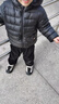嘟嘟家兒童羽絨服抗寒過(guò)年冬裝男童外套保暖冬季女童新年衣服 黑色 110 曬單實(shí)拍圖