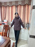 鴨鴨（YAYA）品牌媽媽冬季羽絨服2025新款中老年人女士中長(cháng)款冬裝連帽外套 紫李色 XL (建議105-120斤) 曬單實(shí)拍圖