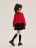 moonkids童裝女童蛋糕裙套裝新年衣服紅色2025秋冬新款兒童毛衣裙子半身裙 兩件套【19793紅色針織衫+6155黑色絲絨裙】 110 cm 曬單實(shí)拍圖