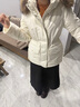 波司登（BOSIDENG）25新款羽絨服90鵝絨極寒商場(chǎng)熱賣(mài)同款修身收腰外套B250242214J 極晶白8F18-趨勢推薦【至高御寒-30℃】卡碼拍大 L 170/92A 體重約120-130斤 曬單實(shí)拍圖