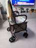 博云老年人推車(chē)可推可坐助行走器手推車(chē)輕便可折疊老年代步購物車(chē)單輪 曬單實(shí)拍圖