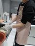 光多拉防水圍裙廚房防油污家用做飯無(wú)袖工作服男士女士通用家務(wù)清潔粉色 曬單實(shí)拍圖
