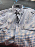 杉杉（FIRS）【雙面磨毛】純棉襯衫男長(cháng)袖新款休閑商務(wù)易打理襯衣 棕色格紋 40 曬單實(shí)拍圖