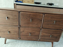致典北美黑胡桃木六斗柜實(shí)木臥室客廳抽屜柜現代簡(jiǎn)約風(fēng)柜子儲物柜 橫六斗柜【出口款】 曬單實(shí)拍圖