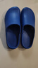 品之德 手術(shù)鞋實(shí)驗室洞洞鞋輕便防滑工作拖鞋 包頭護趾透氣防臭 深藍 43-44  曬單實(shí)拍圖