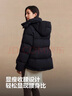 波司登（BOSIDENG）【小蠻腰】25新款羽絨服商場(chǎng)同款女短款90絨可脫卸帽顯瘦保暖外套 黑色|8056 S 160/84A 體重約100-110斤 曬單實(shí)拍圖