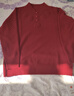 恒源祥官方100%純羊毛絨衫洋氣媽媽裝秋冬新款打底衫中老年旗袍領(lǐng)毛絨衫 酒紅 3XL 135-145斤 曬單實(shí)拍圖