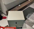 CBD家居實(shí)木床頭柜置物柜簡(jiǎn)約現代家用臥室床頭收納柜G050 TP08(灰羽白) 曬單實(shí)拍圖