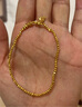 六福珠寶黃金手鏈富有盈魚(yú)足金金珠財福盈余手串 計價(jià)GJG0172DS 約3.21克 曬單實(shí)拍圖