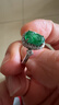 七彩云南翡翠A貨陽(yáng)綠戒指S925銀鑲活圈口女款送女友送媽媽禮物 翡翠戒指 曬單實(shí)拍圖