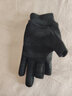 JEEP SPIRIT吉普麂皮絨手套男士冬漏三指半指加絨加厚保暖騎行送快遞外賣(mài)手套 黑色 曬單實(shí)拍圖