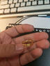 老凰祥工藝金包銀戒指，米字鉆戒金包銀輕奢款男女對戒送愛(ài)人戒指 精致加厚加寬款 19號 曬單實(shí)拍圖