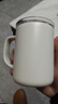 富光拾喜（FUGURNG BESTJOY）保溫杯帶把手覆瓷內膽雙飲馬克杯辦公室咖啡茶杯水杯子450ml白色 曬單實(shí)拍圖