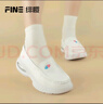 緋櫻護士鞋女真牛皮透氣舒適軟底防滑氣墊醫護工作鞋2372白色37 曬單實(shí)拍圖