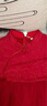 戴維貝拉（DAVE＆BELLA）女童連衣裙中國風(fēng)兒童網(wǎng)紗裙秋冬新年童裙寶寶裙子中大童公主裙 中國紅【現貨】 120 cm（建議身高110-120cm） 曬單實(shí)拍圖