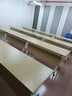 折疊會(huì )議桌培訓桌椅組合辦公桌移動(dòng)拼接多功能條桌輔導班小型課桌 1400*500*750mm加厚升級款 曬單實(shí)拍圖