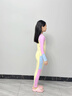 普拉施（PULASSI）泳衣兒童女孩2026新款保暖防寒長(cháng)袖長(cháng)褲泡溫泉女童游泳衣 奶酪黃 【加厚面料】 130 14碼 (130-140cm)建議46斤-60斤 曬單實(shí)拍圖