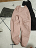 優(yōu)衣庫童裝男童女童保暖束腳褲長(cháng)褲加絨褲子478127 11 粉紅色 160 曬單實(shí)拍圖