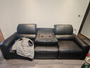 京東京造山憩影院級按摩頂腰半青皮電動(dòng)功能沙發(fā)客廳帶島臺真皮雙電動(dòng)2.8m 曬單實(shí)拍圖
