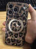 FEIIE【磁吸支架·帶掛鏈】豹紋閃閃小馬適用蘋(píng)果17ProMax手機殼iPhone16創(chuàng  )意浮雕外殼15高級感14保護套 高端皮紋款【豹紋閃閃小馬棕】360°旋轉磁吸支架 iPhone17ProMax 曬單實(shí)拍圖