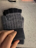 浩冠半指手套男秋冬季新款加絨保暖針織毛線(xiàn)騎車(chē)防寒學(xué)生寫(xiě)字露指手套 曬單實(shí)拍圖