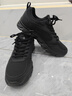 安踏男鞋運動(dòng)鞋男秋冬季男士軟底網(wǎng)面跑步鞋休閑鞋皮面保暖防水鞋子男 【熱賣(mài)推薦款秋冬季男鞋】黑色 42 （8.5碼） 曬單實(shí)拍圖