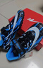雙星（shuangxing）兒童足球鞋魔術(shù)貼TF碎釘春秋季防滑耐磨比賽訓練學(xué)生球鞋 黑藍 35 曬單實(shí)拍圖