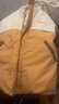 鴨鴨2025新款冬季洋氣男小童寶寶羽絨服保暖連帽 黃色 130 曬單實(shí)拍圖