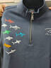 大青鯊 AIR SHARK意大利官方鯊魚(yú)立領(lǐng)衛衣男女同款重磅長(cháng)袖T恤秋冬季時(shí)尚百搭外套 藏青色衛衣 AIR鯊魚(yú)群 M 建議100-120斤 曬單實(shí)拍圖