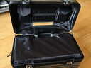 右手箱包金屬攝影箱拆卸耐磨剎車(chē)輪鋁鎂合金密碼箱上開(kāi)蓋行李箱拉桿旅行箱 圓角款槍色卡扣帶內膽 18英寸 曬單實(shí)拍圖