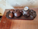 容山堂銘祥黑檀木小茶盤(pán)整塊實(shí)木托盤(pán)茶托壺承小號干泡臺茶臺茶席A 黑檀木雕刻干泡盤(pán)-招財進(jìn)寶 曬單實(shí)拍圖