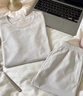 帕蘭朵【輕暖美膚衣】保暖內衣女秋衣秋褲女發(fā)熱磨絨無(wú)痕保暖套裝女膚L 曬單實(shí)拍圖