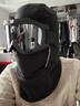 鹿珊伍冬季騎行面罩頭套 帽子男騎車(chē)保暖面罩加絨加厚電動(dòng)車(chē)圍脖一體 冬季騎行面罩頭套【黑色】 曬單實(shí)拍圖
