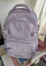 愛(ài)華仕初高中學(xué)生書(shū)包休閑背包大容量時(shí)尚雙肩包15.6英寸電腦包紫色 曬單實(shí)拍圖