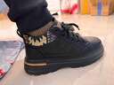 海瀾之家男鞋秋冬新款軟底增高馬丁靴男高幫工裝鞋子男百搭英倫復古皮靴子 黑色 40 曬單實(shí)拍圖