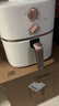 美的（Midea）空氣炸鍋免翻面雙旋鈕家用大容量5.3L多功能空氣炸鍋蒸烤一體熱風(fēng)循環(huán)金屬內腔 MF-KZE535J5 曬單實(shí)拍圖